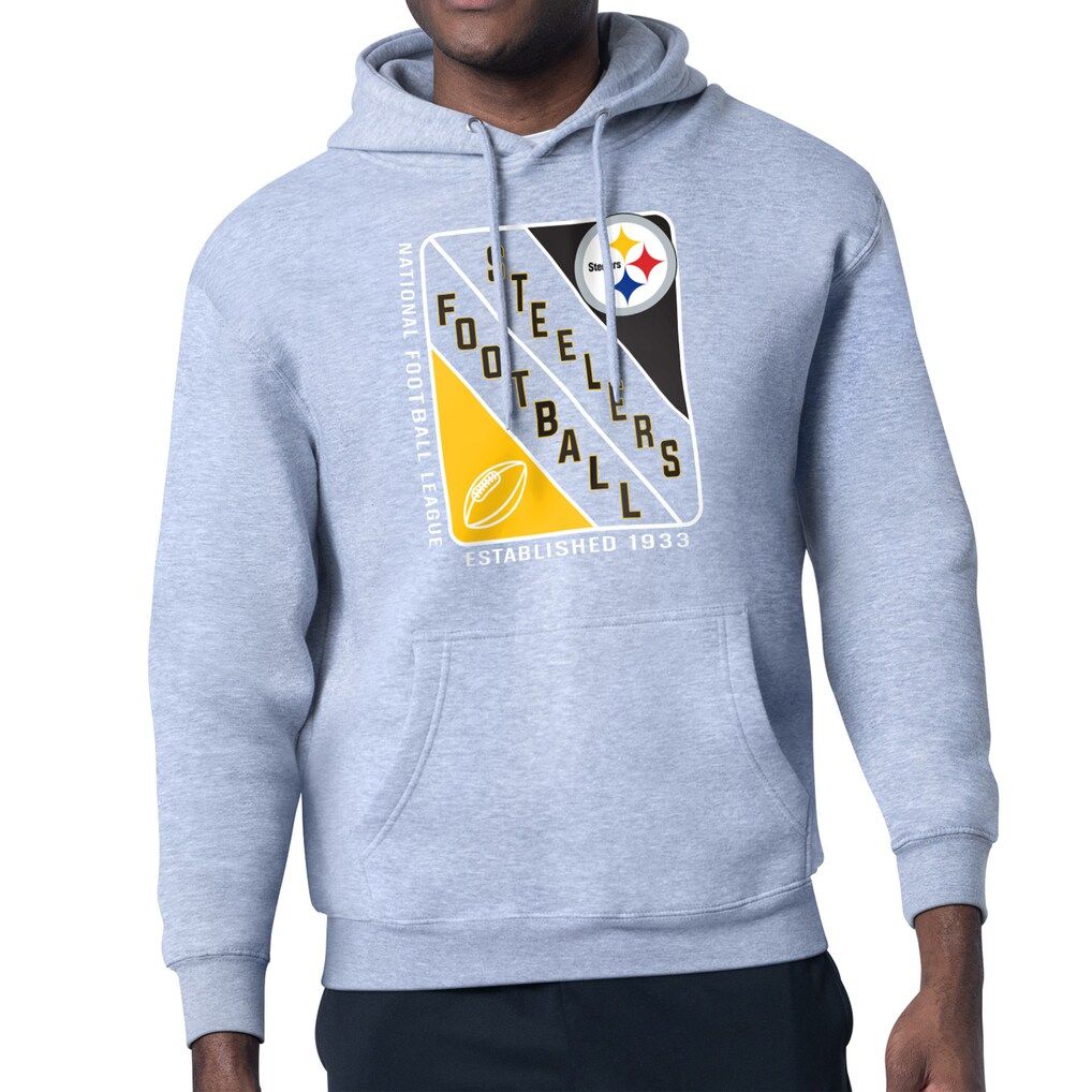 Men 2026 NFL Pittsburgh Steelers Grey Hoodie hooded style 02